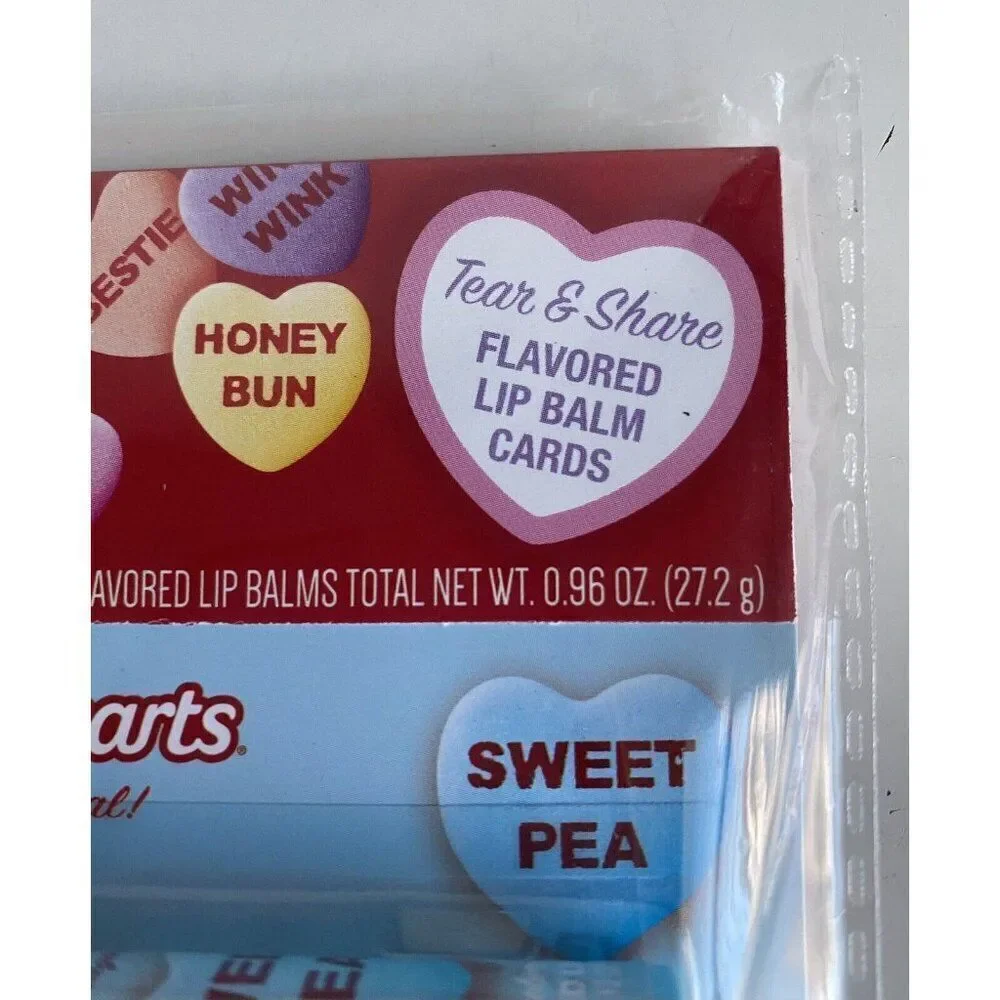 8 Pack SWEETHEARTS Flavored Lip Balm Set Banana Strawberry Grape Blueberry NEW‎